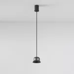 OTI A1 LED SLM PremiumWhite, L09, wisząca, 1280lm/24D/940, przewód czarny guma, czarny głęboki (mat struktura) RAL 9005