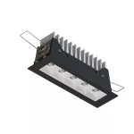 DENON LED 5/W wpust stropowy 12,3W/1500lm/12D/940, czarny głęboki (mat struktura) RAL 9005