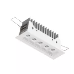 DENON LED 5/W wpust stropowy 12,3W/1500lm/34D/940, biały sygnałowy (mat struktura) RAL 9003