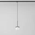 Cotton Track fi160 250mm, max.1x4.8W, G9, 230V, czarny głęboki (mat struktura) RAL 9005, przewód czarny