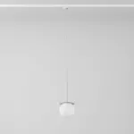 Cotton Track fi160 250mm, max.1x4.8W, G9, 230V, srebrny aluminiowy (mat struktura) RAL 9006, przewód transparentny