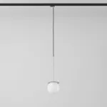 Cotton Track fi160 350mm, max.1x4.8W, G9, 230V, srebrny aluminiowy (mat) RAL 9006, przewód czarny