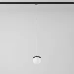 Cotton Track fi160 400mm, max.1x4.8W, G9, 230V, czarny głęboki (mat struktura) RAL 9005, przewód czarny