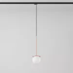 Cotton Track fi160 400mm, max.1x4.8W, G9, 230V, kolor miedzi (gładki mat), przewód czarny