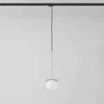 Cotton Track fi160 400mm, max.1x4.8W, G9, 230V, srebrny aluminiowy (mat) RAL 9006, przewód czarny