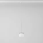 Cotton Track fi160 400mm, max.1x4.8W, G9, 230V, srebrny aluminiowy (mat struktura) RAL 9006, przewód transparentny