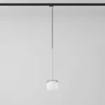 Cotton Track fi160 450mm, max.1x4.8W, G9, 230V, srebrny aluminiowy (mat struktura) RAL 9006, przewód czarny