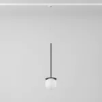 Cotton Track fi160 500mm, max.1x4.8W, G9, 230V, czarny (mat) RAL 9017, przewód transparentny