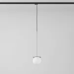 Cotton Track fi160 500mm, max.1x4.8W, G9, 230V, stal szczotkowana, przewód czarny