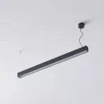 CLEOLine-1 1135mm wisząca DIRECT, Micro Pryzma, LED PHILIPS LV 28W/4400lm/930, 230V, czarny głęboki (mat struktura) RAL 9005
