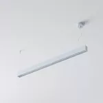 CLEOLine-1 1135mm wisząca DIRECT, Micro Pryzma, LED PHILIPS LV 28W/4400lm/930/TD/CAS, 230V, srebrny aluminiowy (mat struktura) RAL 9006