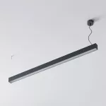 CLEOLine-1 1416mm wisząca DIRECT, Micro Pryzma, LED PHILIPS LV 35W/5500lm/930/TD/CAS, 230V, czarny głęboki (mat struktura) RAL 9005