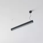 CLEOLine-1 854mm wisząca DIRECT, Micro Pryzma, LED PHILIPS LV 21W/3300lm/930, 230V, czarny głęboki (mat struktura) RAL 9005