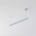 CLEOLine-1 854mm wisząca DIRECT, Micro Pryzma, LED PHILIPS LV 21W/3300lm/930, 230V, srebrny aluminiowy (mat struktura) RAL 9006