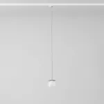 Cotton Track fi100 250mm, max.1x1.9W, G9, 230V, srebrny aluminiowy (mat struktura) RAL 9006, przewód transparentny