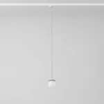 Cotton Track fi100 500mm, max.1x1.9W, G9, 230V, srebrny aluminiowy (mat struktura) RAL 9006, przewód transparentny