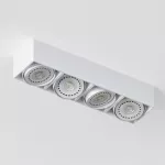 TITO C5 stropowy max. 4x13W, GU10, 230V, biały sygnałowy (mat struktura) RAL 9003