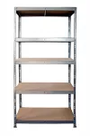 METALKAS REGAŁ MAG. 5 PÓŁEK 180x90x40 NOŚNOŚĆ 175KG NITOWANY SZYBKI MONTAŻ
