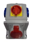 Zestaw zasilający 16A/400V 50Hz IP55 ŁK 4P L-0-P