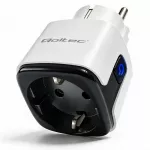Qoltec Inteligentne gniazdko Wi-Fi 16A | Timer | Watomierz | Tuya | Smart Life | Amazon Alexa | Google assistant