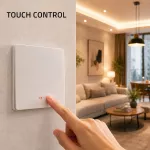 Qoltec Inteligentny 1-kanałowy włącznik wyłacznik światła | Wi-Fi | Timer | Tuya | Smart life | Biały