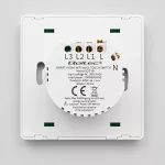 Qoltec Inteligentny 1-kanałowy włącznik wyłacznik światła | Wi-Fi | Timer | Tuya | Smart life | Biały