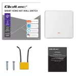 Qoltec Inteligentny 1-kanałowy włącznik wyłacznik światła | Wi-Fi | Timer | Tuya | Smart life | Biały