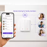 Qoltec Inteligentny 2-kanałowy włącznik wyłacznik światła | Wi-Fi |Timer| Tuya | Smart life | Biały