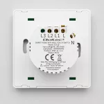 Qoltec Inteligentny 2-kanałowy włącznik wyłacznik światła | Wi-Fi |Timer| Tuya | Smart life | Biały
