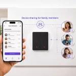 Qoltec Inteligentny 2-kanałowy włącznik wyłącznik światła | Wi-Fi | Timer | Tuya | Smart life | Czarny