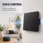 Qoltec Inteligentny 1-kanałowy włącznik wyłącznik światła | Wi-Fi | Timer | Tuya | Smart life | Czarny