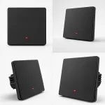 Qoltec Inteligentny 1-kanałowy włącznik wyłącznik światła | Wi-Fi | Timer | Tuya | Smart life | Czarny