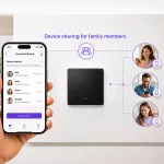 Qoltec Inteligentny 1-kanałowy włącznik wyłącznik światła | Wi-Fi | Timer | Tuya | Smart life | Czarny