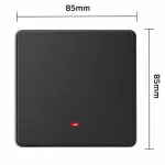 Qoltec Inteligentny 1-kanałowy włącznik wyłącznik światła | Wi-Fi | Timer | Tuya | Smart life | Czarny