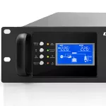 Qoltec Zasilacz awaryjny UPS Pure Sine Wave do RACK | 3kVA | 3000W | PF 1.0 | LCD | EPO | USB | On-line | Kompatybilność z LiFePO4 AGM GEL