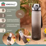 KINGHOFF BUTELKA NA WODĘ 1L Z BLOKADĄ  BPA-FREE  SZCZELNA