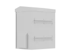 SZAFA RACK WISZĄCA 10" HERMETYCZNA IP55 MONTAŻ NA ŚCIANIE/SŁUPIE 320X220X400 SZARA LANBERG (ZŁOŻONA)