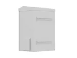 SZAFA RACK WISZĄCA 10" HERMETYCZNA IP55 MONTAŻ NA ŚCIANIE/SŁUPIE 340X250X500 SZARA LANBERG (ZŁOŻONA)