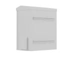 SZAFA RACK WISZĄCA 10" HERMETYCZNA IP55 MONTAŻ NA ŚCIANIE/SŁUPIE 420X300X500 SZARA LANBERG (ZŁOŻONA)