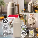 KLAUSBERG TERMOS KONFERENCYJNY 2,5L BEŻOWY STAL 304, BPA-FREE