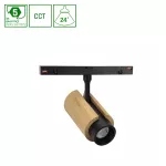 SYSTEM SHIFT CCT- SPOT M WOOD 44X157X178MM 10W 24ST CZARNY CCT SWITCH 5 LAT GW.