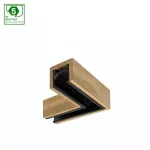 SYSTEM SHIFT - ŁĄCZNIK WOOD SLIM ,L, POZIOMY CZARNY