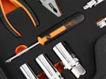 Zestaw kluczy nasadowych 1/2", 1/4", 95 szt., CrV, pianka EVA