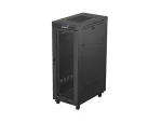 SZAFA INSTALACYJNA RACK STOJĄCA 19" 32U 600X1000 CZARNA DRZWI PERFOROWANE LCD LANBERG (ZŁOŻONA)