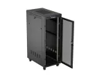 SZAFA INSTALACYJNA RACK STOJĄCA 19" 32U 600X1000 CZARNA DRZWI PERFOROWANE LCD LANBERG (ZŁOŻONA)