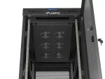 SZAFA INSTALACYJNA RACK STOJĄCA 19" 32U 600X1000 CZARNA DRZWI PERFOROWANE LCD LANBERG (ZŁOŻONA)