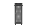 SZAFA INSTALACYJNA RACK STOJĄCA 19" 32U 600X1000 CZARNA DRZWI PERFOROWANE LCD LANBERG (ZŁOŻONA)