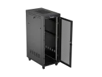 SZAFA INSTALACYJNA RACK STOJĄCA 19" 32U 600X1000 CZARNA DRZWI PERFOROWANE LCD LANBERG (ZŁOŻONA)