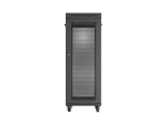 SZAFA INSTALACYJNA RACK STOJĄCA 19" 32U 600X1000 CZARNA DRZWI PERFOROWANE LCD LANBERG (ZŁOŻONA)