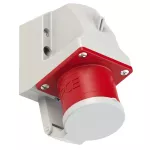 Wtyczka odbiornikowa z klapką 32A 400V 3P+Z IP44